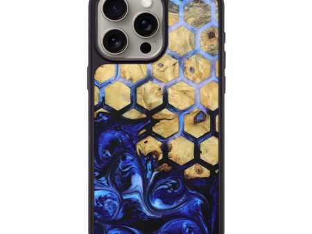 iPhone 15 Pro Max Wood+Resin Phone Case - Raegan (Pattern, 694738) For Sale