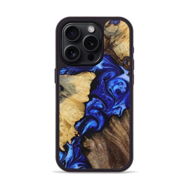 iPhone 15 Pro Wood+Resin Phone Case - Stanley (Mosaic, 694788) Supply