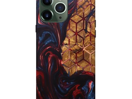 iPhone 13 Pro Max Wood+Resin Live Edge Phone Case - Margaret (Pattern, 696312) Cheap