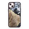 iPhone 14 Plus Wood+Resin Phone Case - Antoinette (Black & White, 694294) Sale