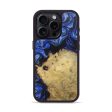 iPhone 15 Pro Wood+Resin Phone Case - Jamie (Blue, 697485) Fashion