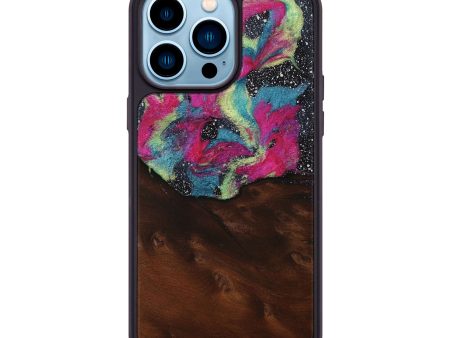 iPhone 14 Pro Max Wood+Resin Phone Case - Carrie (Cosmos, 699421) on Sale