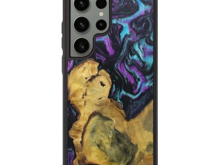 Galaxy S23 Ultra Wood+Resin Phone Case - Blakely (Purple, 697522) For Discount