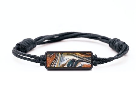 Classic Wood+Resin Bracelet - Serenity (Teal & Gold, 699237) Supply