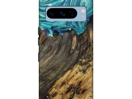 Pixel 8 Pro Wood+Resin Live Edge Phone Case - Raven (Green, 697419) Online now