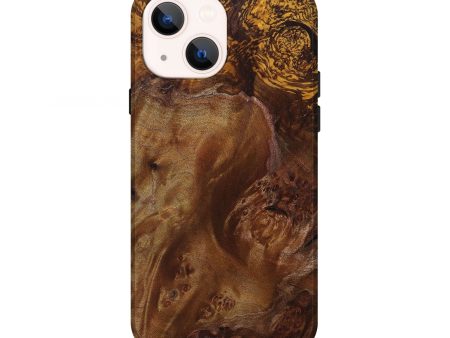 iPhone 13 Wood+Resin Live Edge Phone Case - Serenity (Wood Burl, 696569) For Sale