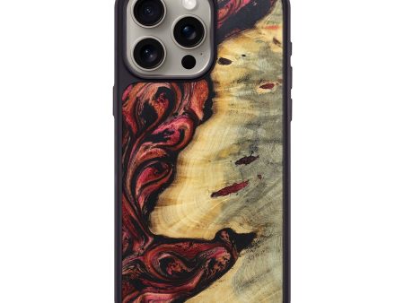 iPhone 15 Pro Max Wood+Resin Phone Case - Maxwell (Red, 697549) Online