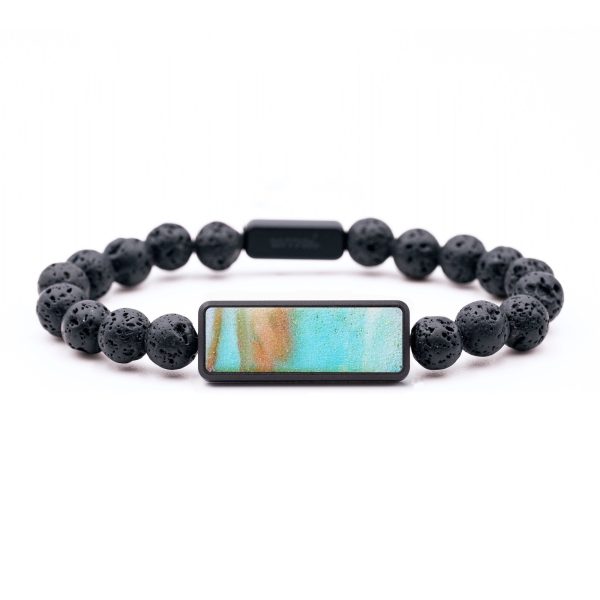 Lava Bead ResinArt Bracelet - Dillon (Watercolor, 699213) Online Sale