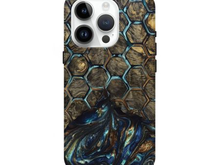 iPhone 15 Pro Wood+Resin Live Edge Phone Case - Solomon (Pattern, 694957) For Sale