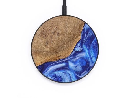 Circle Wood+Resin Wireless Charger - Atlas (Blue, 694219) Supply