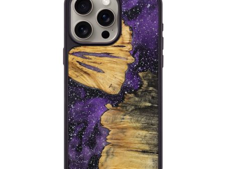 iPhone 15 Pro Max Wood+Resin Phone Case - Joselyn (Cosmos, 699442) For Cheap