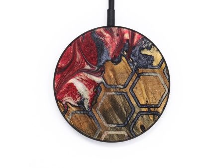 Circle Wood+Resin Wireless Charger - Dean (Pattern, 694982) For Sale