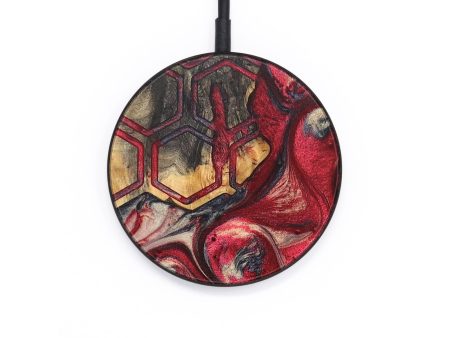 Circle Wood+Resin Wireless Charger - Ashlyn (Pattern, 694983) Cheap