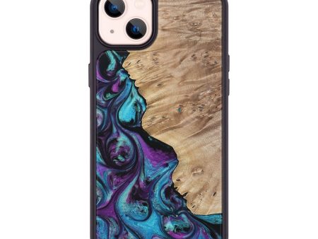 iPhone 14 Plus Wood+Resin Phone Case - Randi (Purple, 695370) Online Sale