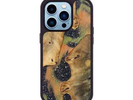 iPhone 14 Pro Wood+Resin Phone Case - Brenda (Cosmos, 698181) Supply