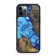 iPhone 12 Pro Max Wood+Resin Phone Case - Malcolm (Blue, 695230) Online Hot Sale