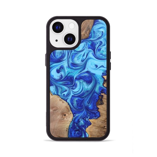 iPhone 13 Wood+Resin Phone Case - Kassandra (Mosaic, 695162) Hot on Sale