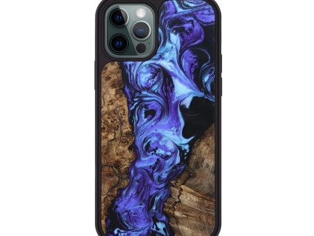 iPhone 12 Pro Wood+Resin Phone Case - Angeline (Purple, 696124) Hot on Sale