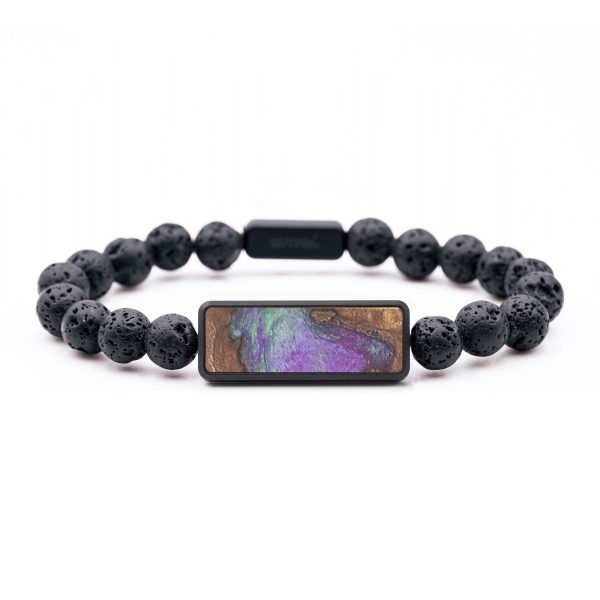 Lava Bead Wood+Resin Bracelet - Leonard (Cosmos, 694494) Supply