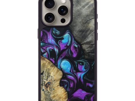 iPhone 15 Pro Max Wood+Resin Phone Case - Kurt (Purple, 695376) Sale