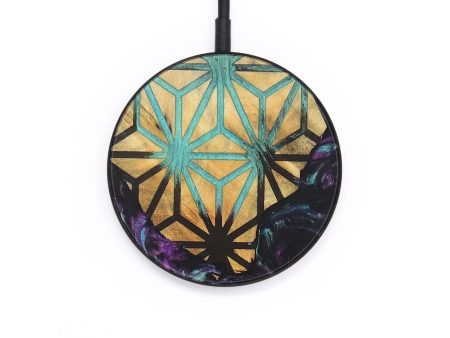 Circle Wood+Resin Wireless Charger - Cassie (Pattern, 695468) Sale