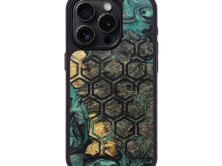 iPhone 15 Pro Wood+Resin Phone Case - Aurora (Pattern, 697005) For Discount