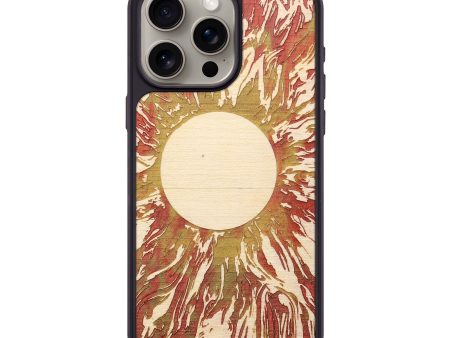 iPhone 15 Pro Max Wood+Resin Phone Case - Marlene (Eclipse, 698073) For Sale